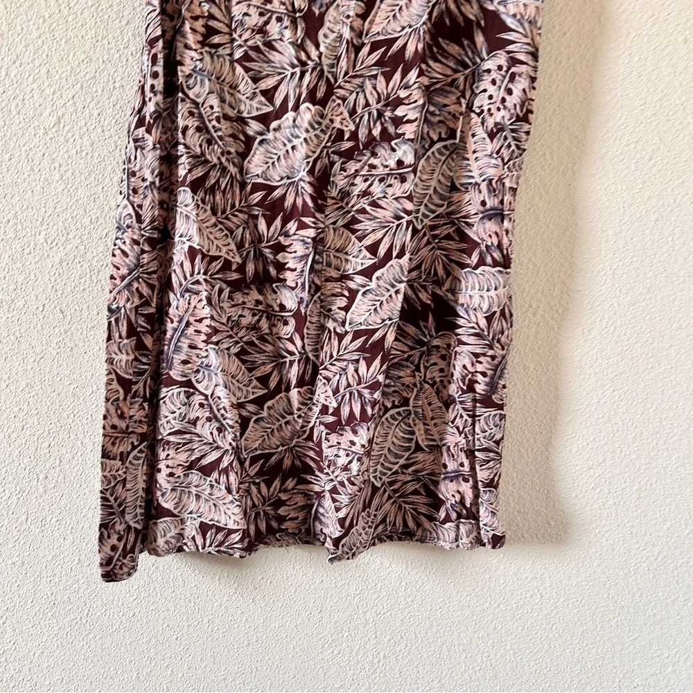 Coconut Hawaiian Beach Palm Leaf Dress Small Sleeveless Vacation Cruise Pullover